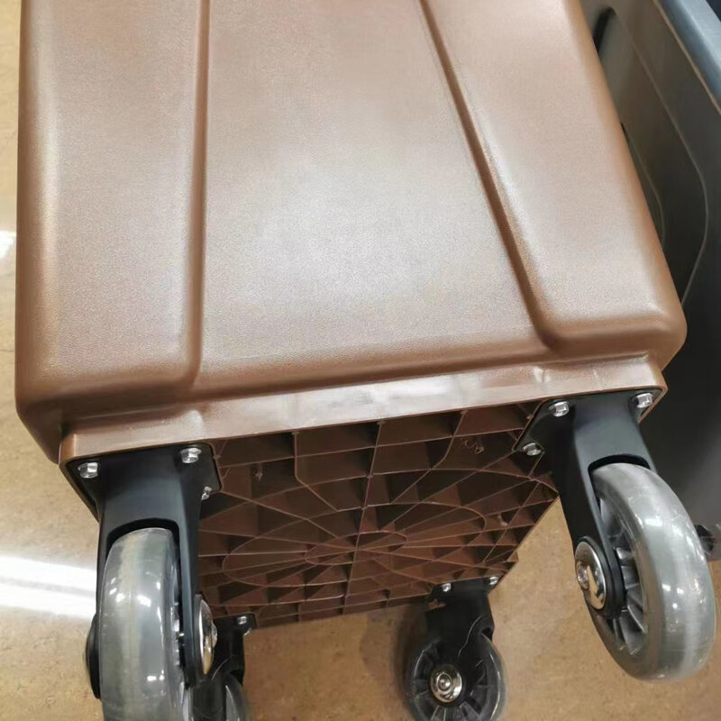 Southern plastic linen cart multi-functional thickened hotel room cleaning service wheel cart C-40S black