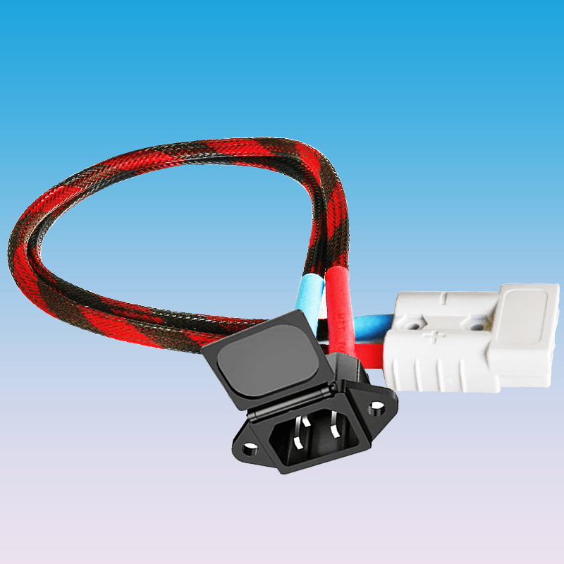 XMSJ takeaway truck 8 square meters high power pin plug to Anderson conversion cable 50A charging port socket adapter cable 8 square 20 cm Anderson transfer elbow