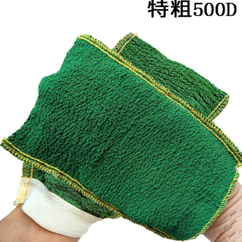 He Jiagong bathing room bathhouse back rub technician special single layer strong coarse sand thickened bath towel bathing gloves open naked packaging 5 pieces 500D extra coarse