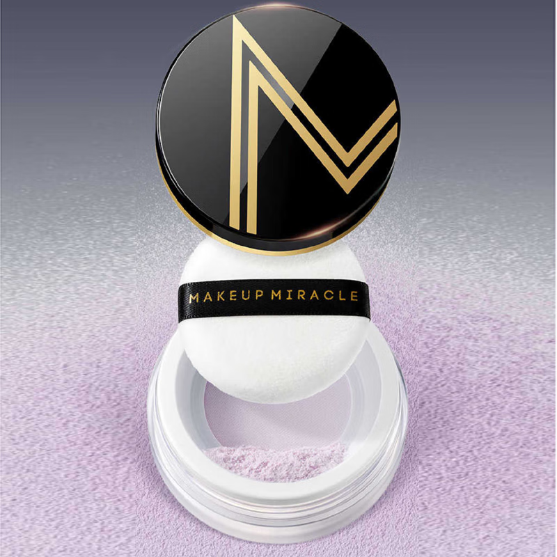 Watsons Collagen Pure Extract Makeup Setting Powder New Zhiyou Makeup Setting Powder Lightweight Miracle Soft Light Ultimate Makeup Setting Powder (03 Translucent Purple) 6.5g