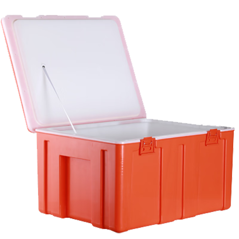 60L Insulated Refrigerator Commercial Food Steamed Buns Rice Takeaway Food Delivery Large Stall Vehicle Mounted Plastic Ice Pack 60L Thickened Clip Style Blue