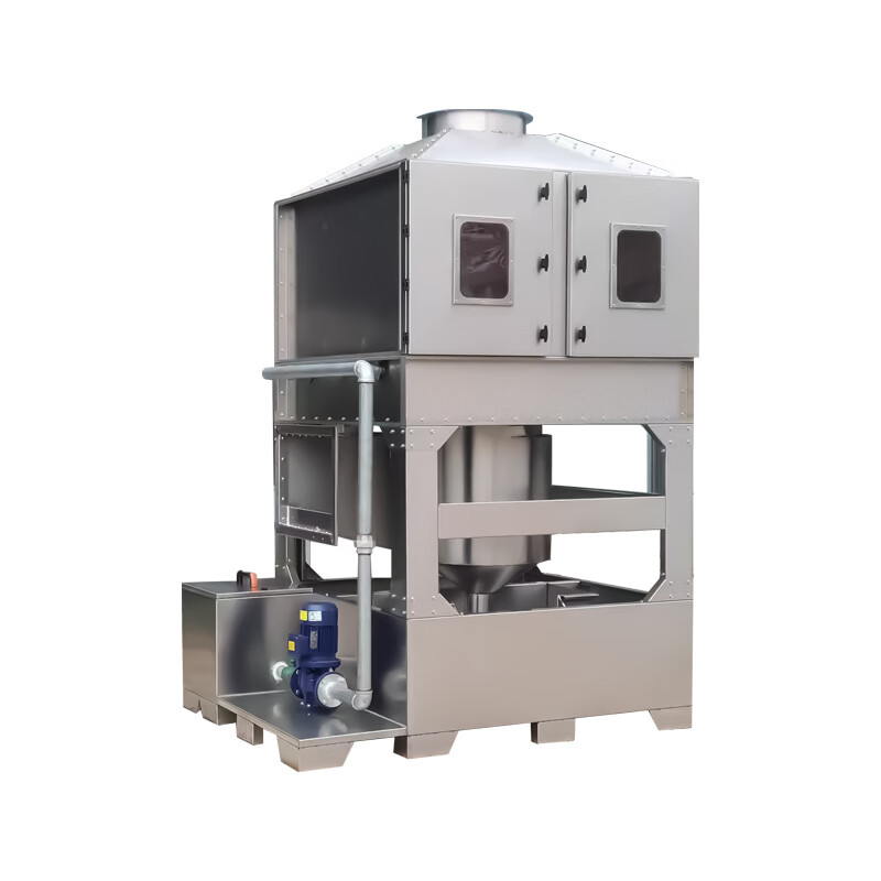 Stainless steel cyclone mixing spray tower square dust removal water cyclone mixed flow tower spray paint mist purification smoke and dust removal equipment factory direct sales/free design