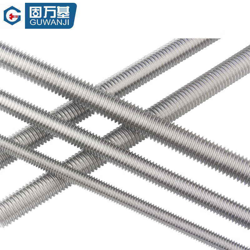 Guwanji 304/201/316 stainless steel thread rod 1 meter full thread DIN975 thread screw ceiling screw M2-M30 304 material M24x3 meter 1 piece