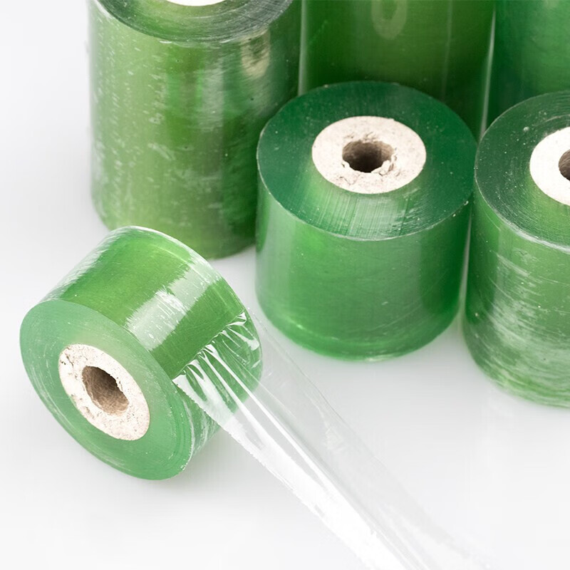 Hesdig HY-388 PVC wire wrapping film, strapping self-adhesive film, packaging film, fruit tree grafting film, knot-free packaging film, 10cm wide (4 rolls)