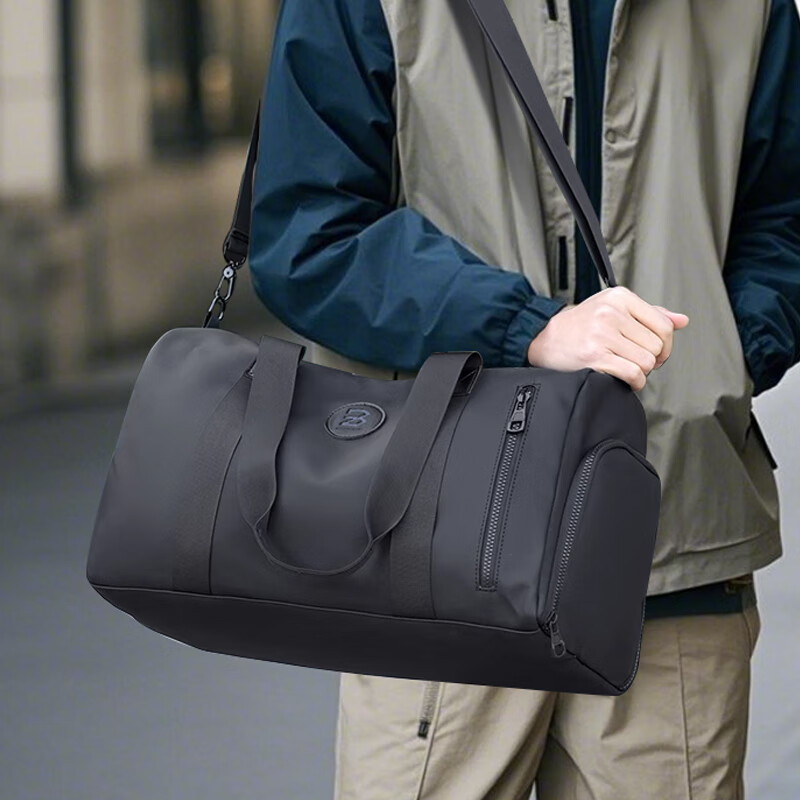 Banzheni travel bag for men and women, large capacity, pull-rod suitcase storage, maternity bag, business trip, diagonal carry-on luggage bag