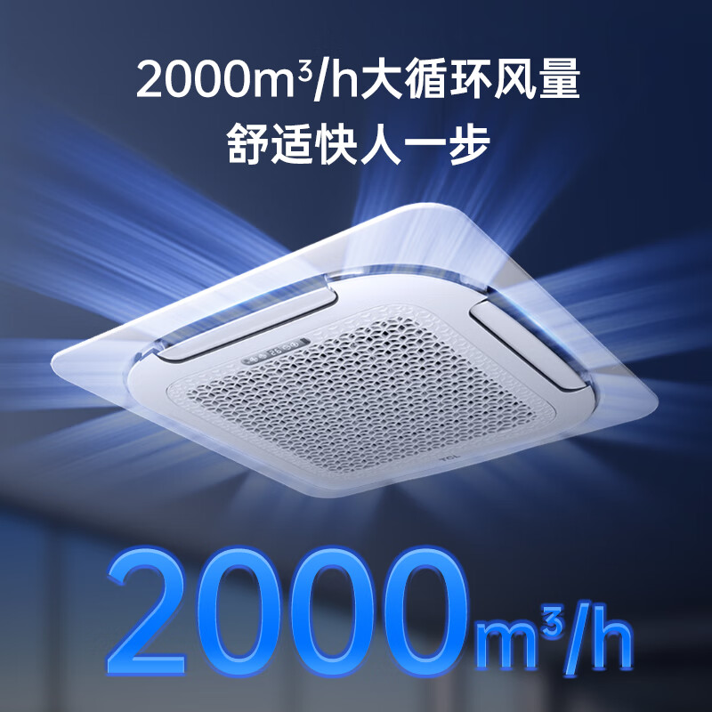 TCL central air conditioner ceiling air conditioner large 5 HP first class energy efficiency variable frequency heating and cooling 220V embedded trade-in KFR-120QW/AF1Za+D1