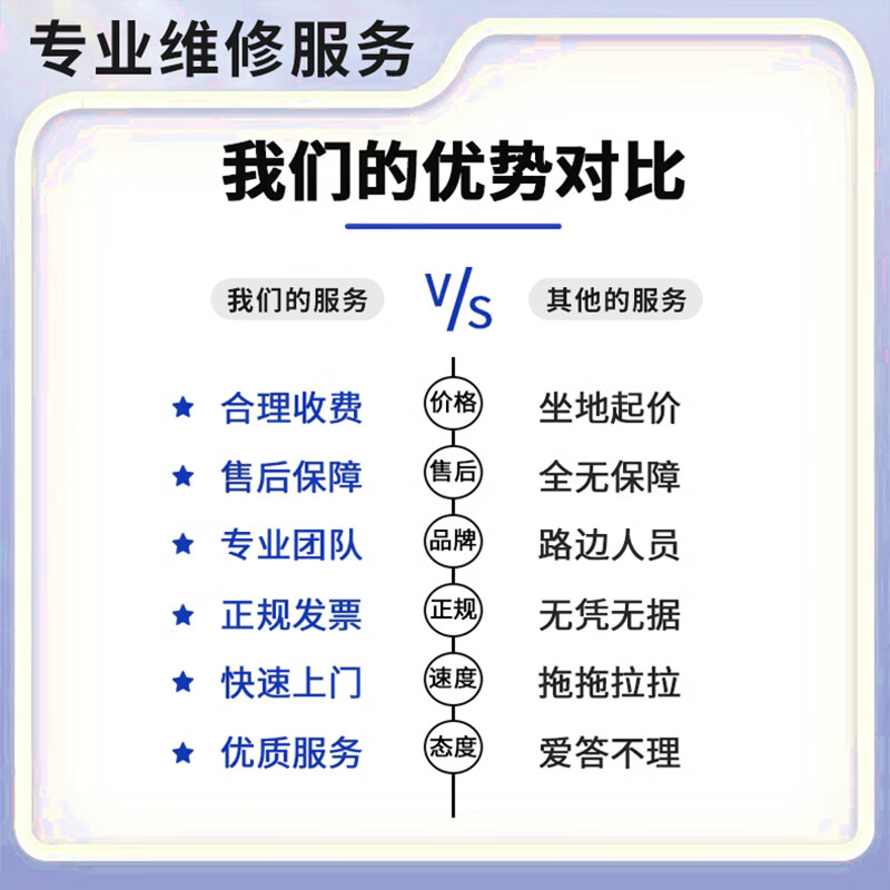 Hongyi Circuit Maintenance and Inspection Electrician door-to-door service Wire short circuit trip switch socket repair and installation modification Electric meter repair service Products are prepaid. Please consult customer service before placing an order.