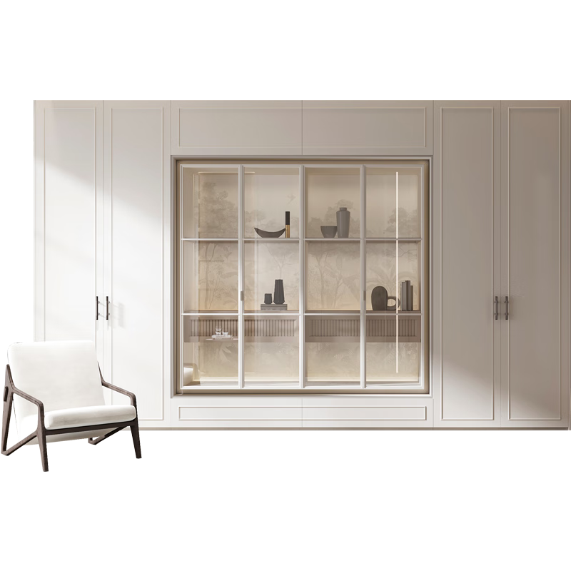 Oppein whole house custom wardrobe American style cloakroom overall cabinet furniture custom-made Philoli single flat custom price