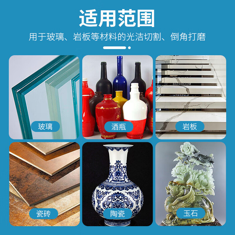 Vinoa Diamond Glass Cutting Sheet Stainless Steel Ceramic Polishing Artifact Wet and Dry Ceramic Basin Glass Cutter Glass King Green Green 1 Piece Glass Wine Bottle Ceramic Tile