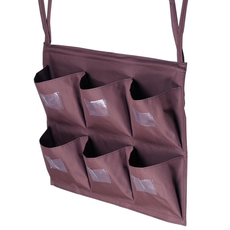 Hotel guest room work cart rag bag hanging bag cleaning cart linen cart tool distinction towel storage classification five colors 5-port vertical row (tie) no steel pipe