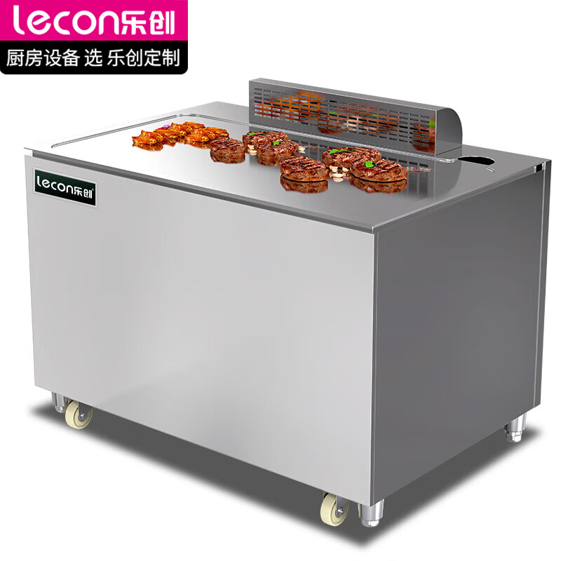 Lecon (lecon) Teppanyaki commercial Western restaurant Japanese electromagnet grilling equipment Electric heating can be customized for large hotels Grilled steak Teppanyaki fried rice Electric griddle equipment Square Engineering electromagnetic purifier