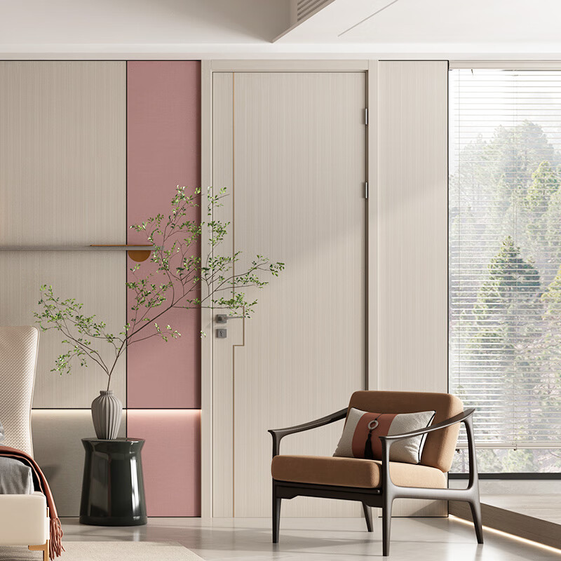 Whole house customized bathroom door, kitchen and bathroom door, bedroom door wooden door, whole house interior door 5999 5999 yuan/master bedroom door*1+secondary bedroom door*1+bathroom waterproof door*