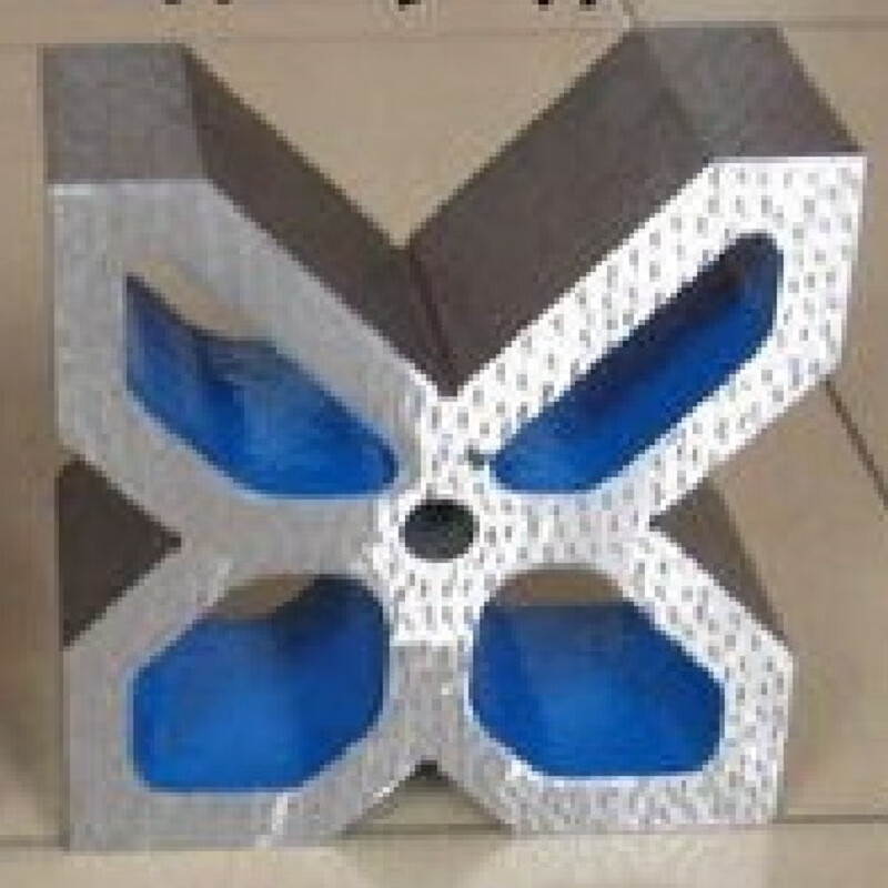 FHJQB cast iron v-shaped iron block large single-port iron milling machine v-shaped frame technical school teaching shaft type marking v-shaped iron solid single port 300*200*100 pair