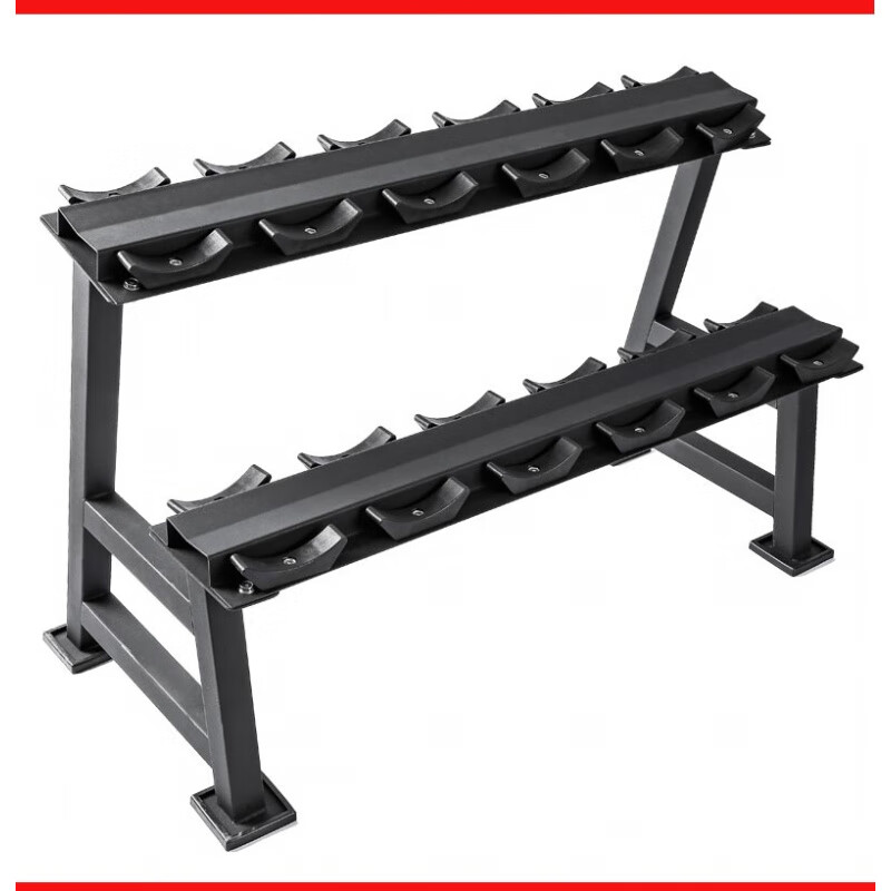 Dumbbell rack for home men's dumbbell A-frame small bracket storage gym commercial six pairs of rack bracket set double layer 6 pairs of dumbbell rack dumbbell rack