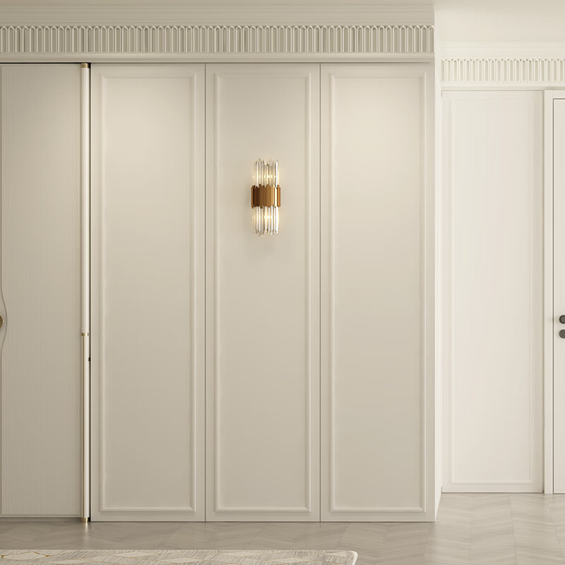 Gujia Whole House Customized Official Bedroom Door Wooden Door Interior Door Partition Door French Cream Style Wooden Door Afternoon Paris Customized Gold Consult Customer Service for Details