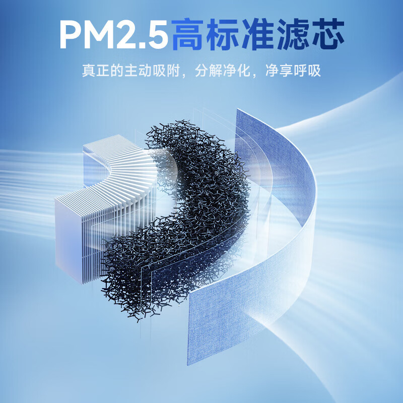 UORRIS German Ou Ruishi air purifier removes formaldehyde, smoke odor, new house, home desktop office, small negative ion removal, odor removal, allergens, rhinitis, asthma, pollen artifact, fresh white, including consumables | formaldehyde removal rate 99%, real-time detection | active capture | effect visualization