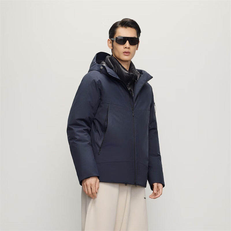 Gao Fan and Tian Xuning same style light shell black gold goose down jacket 5.0 men's down jacket 2025 new style blue gold No. 3 L