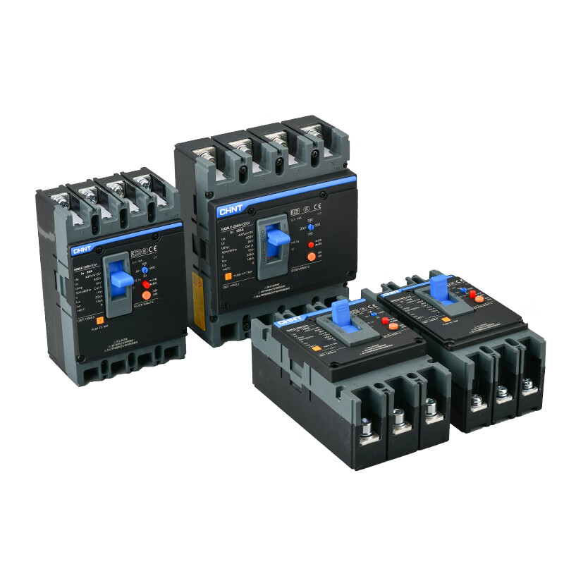 Chint leakage circuit breaker three-phase four-wire leakage NXMLE-125S/250S/400S electric protector leakage protection 400A 3P