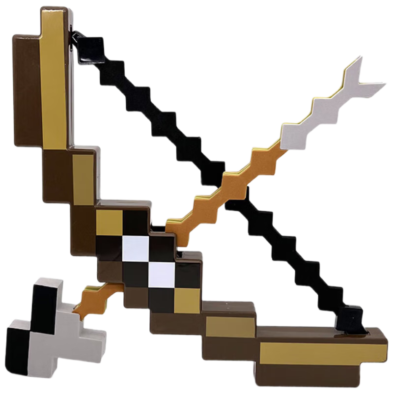MAILE KID Minecraft bow and arrow game peripheral models children mc toys weapons equipment boys and girls birthday new year gifts