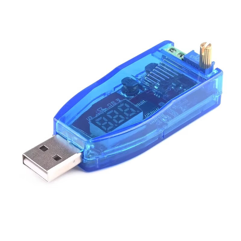 Qidi DC-DC USB adjustable buck-boost power supply voltage stabilizing module 5V to 1.8V 3.3V 5V 9V 12V 24V red display