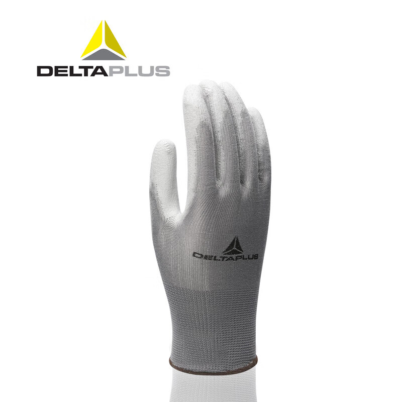 Delta 201705 machine repair and auto repair breathable fine operation PU dipped coating non-slip wear-resistant and oil-proof gloves white M
