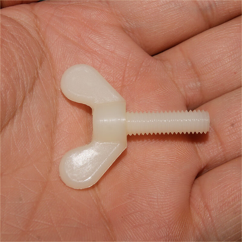 Junkiss plastic butterfly screws environmentally friendly insulating plastic hand-tight claw screws butterfly nylon bolts M3M4M5M6 M6*15 (10 pcs)