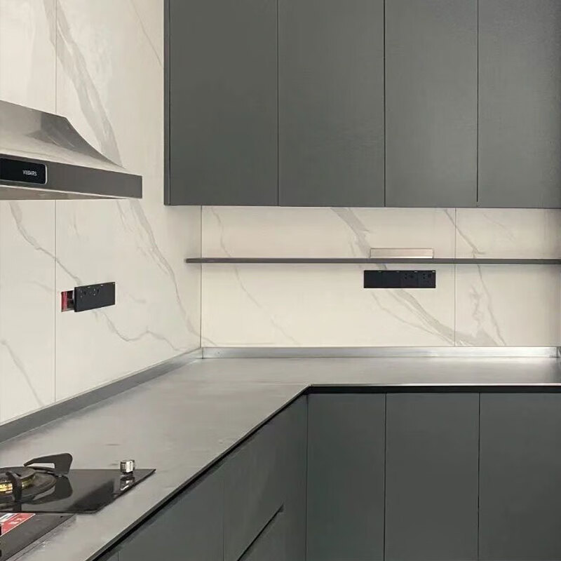 Wen Yijia Shenzhen Zhuhai stainless steel cabinets villa high-end customized 304 stainless steel kitchen cabinets Hong Kong kitchen cabinets measurement deposit