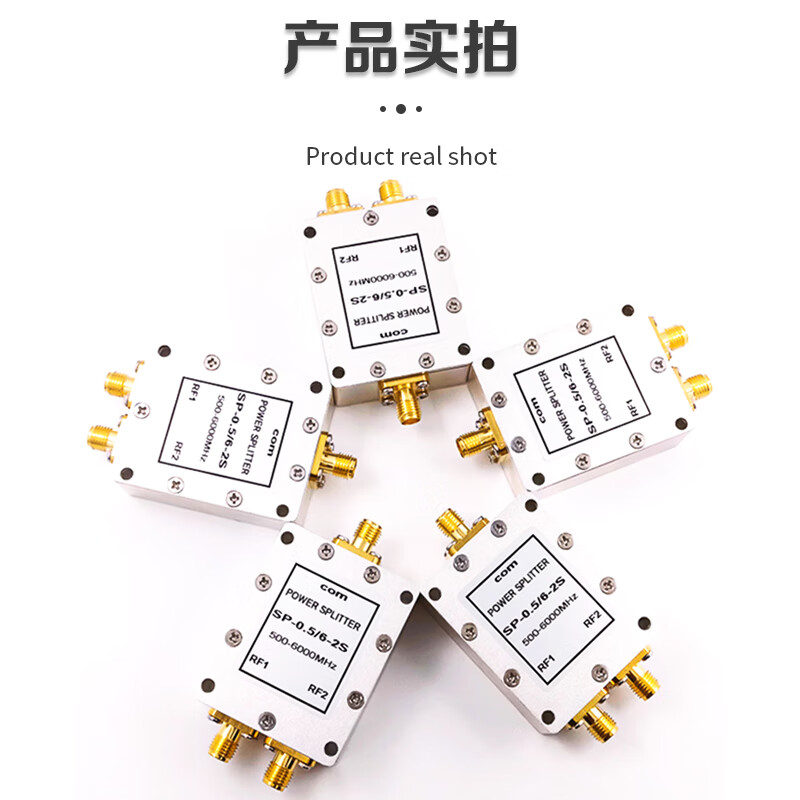 Qantop SMA power splitter into two RF signal distributor combiner SMA-K female (0.4-3G) QT-SMA-01
