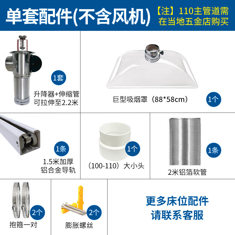 Jijie Moxibustion Smoke Exhaust System Smoke Exhaust Machine Moxibustion Hall Health Hall Traditional Chinese Medicine Hospital Special Silent Smoking Machine Purifier One bed 88*58 cover + package without fan