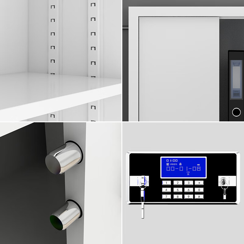 Yanran safe cabinet file cabinet iron cabinet employee cabinet information cabinet electronic password lock file cabinet steel anti-theft password cabinet single section electronic password - no drawer 0.8mm