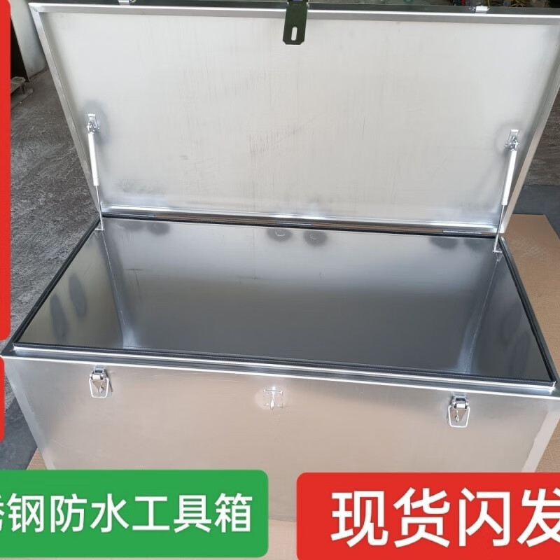 Qinkai Stainless Steel Toolbox Large Waterproof Fully Welded Home Appliance Repair Multifunctional Mobile Toolbox with Wheels Specially Customized Customized Sizes Contact Customer Service