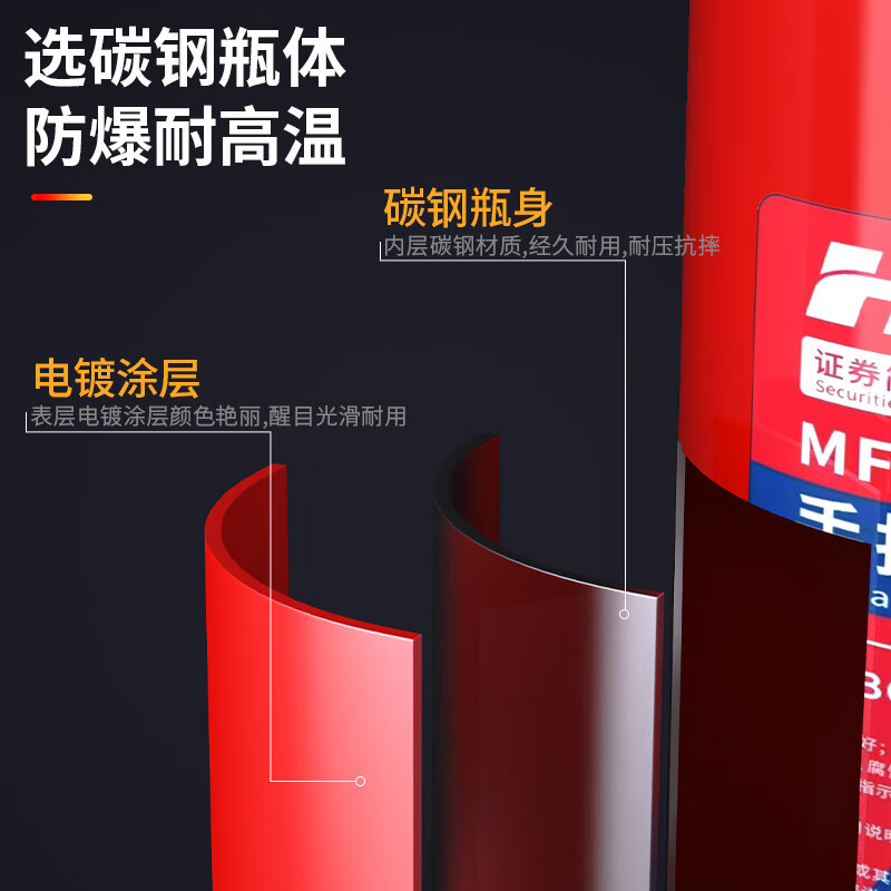 Haitian Fire 2025 New National Standard Commercial Portable Dry Powder Fire Extinguisher 4KG Fire 3C Certified Warehouse Household 4kg