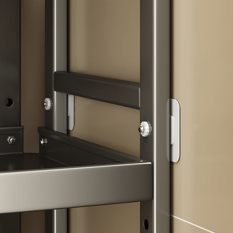 Jian Yang's new kitchen corner rack multi-layer floor-standing three-legged pot rack corner pot and small appliance storage storage rack multi-functional four-story height 81 long 31