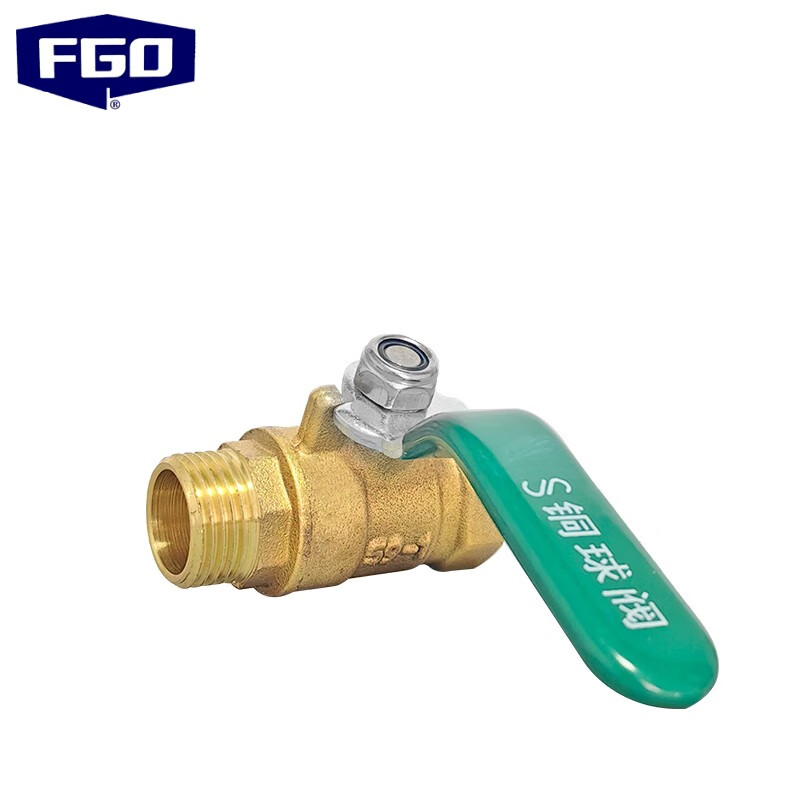 FGO two-piece inner and outer wire ball valve brass heavy duty Q11F-16T DN20 6 points 3/4 (1 piece/piece)