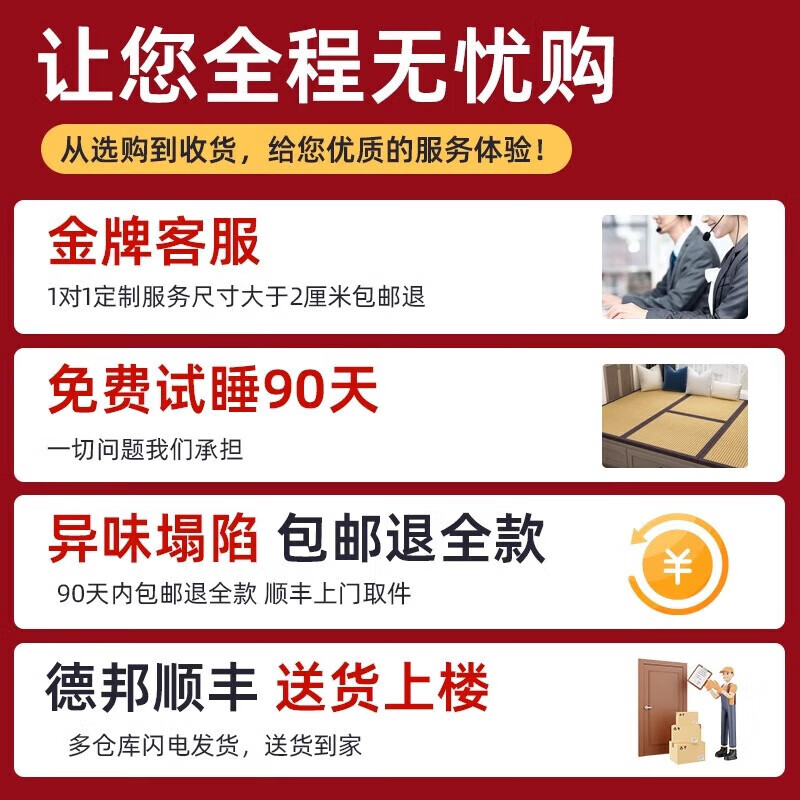 Visibility tatami Japanese electric heated Kang floor mat custom-made autumn and winter household coconut palm customizable tatami mat mattress 5.5 cm thick 3E coconut palm core/square (graphene