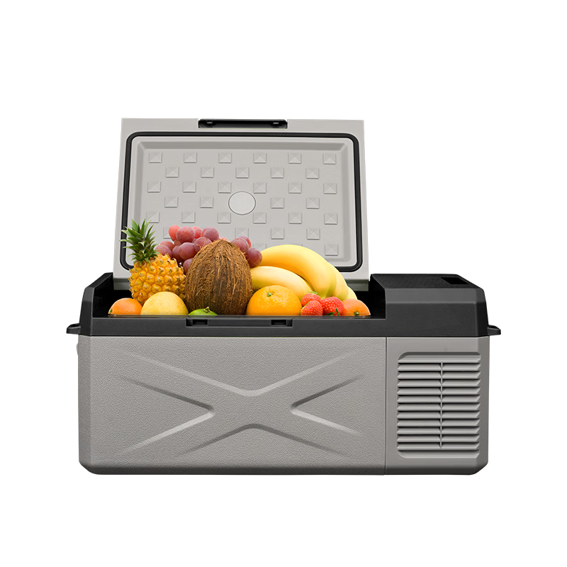 Alpicool car compressor refrigerator 12v car 24v truck 220V large capacity car home refrigeration freezing quick freezing digital display version C(x)15 car and home dual use 15.3L Detech compressor + can freeze