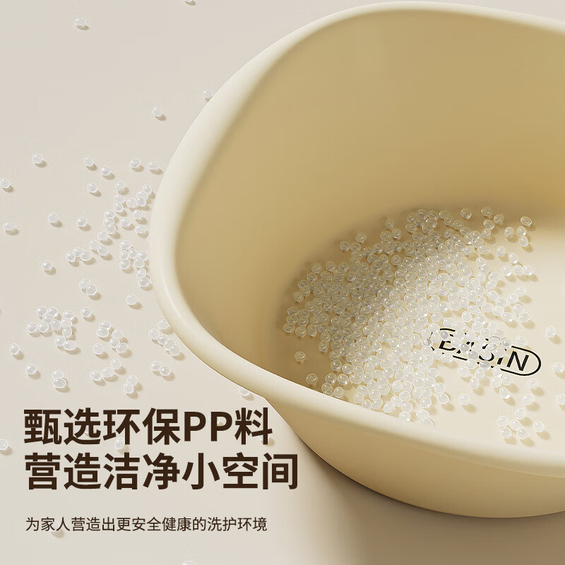 Thickened washbasin large, medium and small household laundry basin student dormitory footbath baby other storage box white thickened small 1