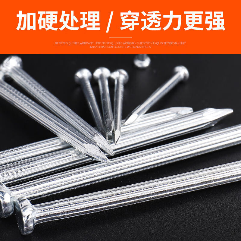 Vinoa Steel Nails, Cement Nails, Wall Nails, Round Nails, High-Strength Iron Nails, Brick Nails, Special Concrete Nails, Photo Frame Nails, Decoration Hooks, One Box (About One Kilogram) Household Mixed Pack (Contact Customer Service for Notes)