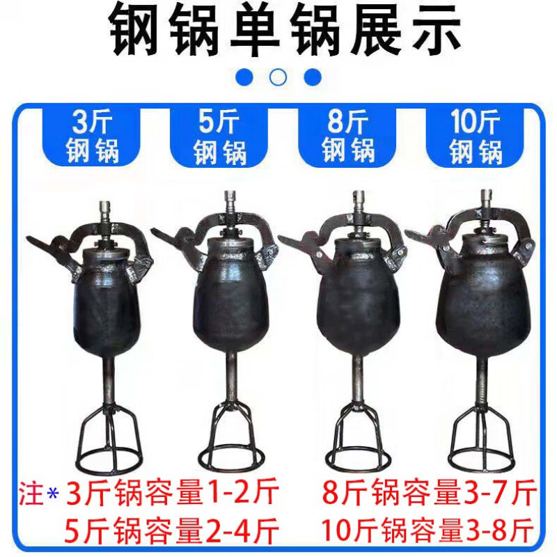 Old-fashioned popcorn machine pot commercial stall traditional fully automatic electric hand-cranked cannon fried chestnut popcorn puffer eight-pound steel pot single pot with pressure gauge