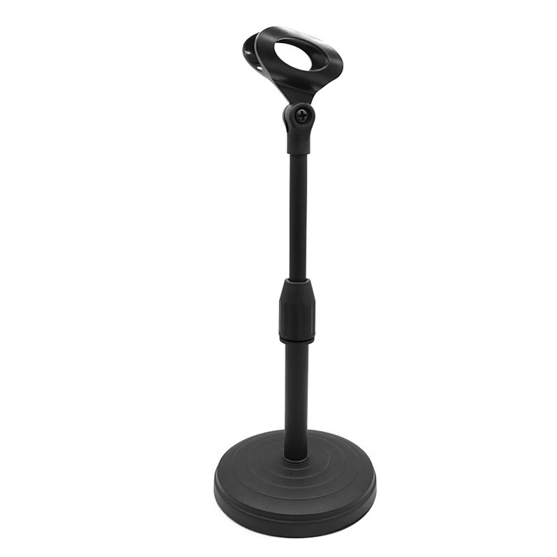 Jingchuan Asahi Microphone Stand Desktop Live Broadcast Stand Disc Wireless Microphone Stand Professional Support Stand Weighted Stand Lift Desktop Microphone Clamp Disc Base