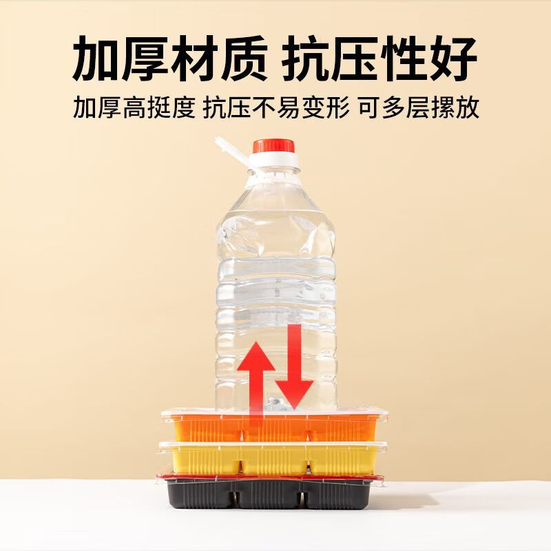 FANCYCHIC disposable dumpling box take-out special packaging box frozen compartment commercial raw dumpling box quick-frozen box 20 grid green and white with lid 400 sets with lid