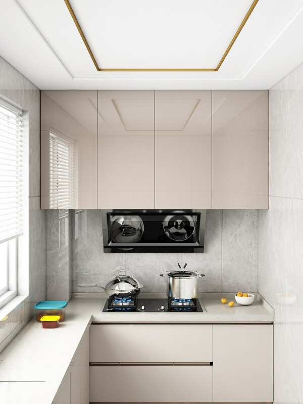 Customized solid wood kitchen wall cabinets with oil machine wall cabinets, wall cabinets, balcony cabinets, European pine high-gloss cabinet doors, P high-gloss doors, custom-made, please contact customer service before assembly.