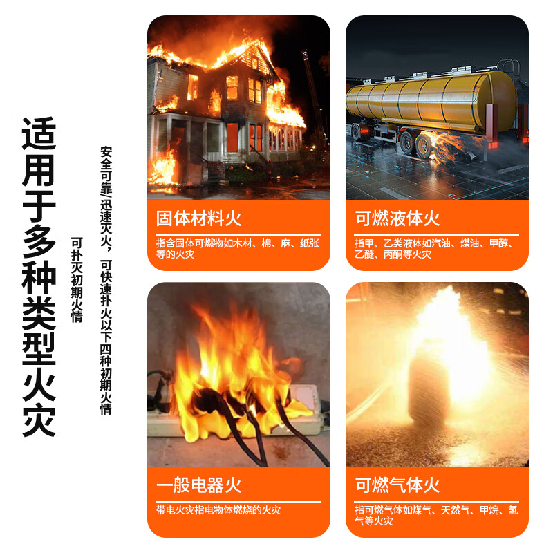 Haitian Fire 2025 New National Standard Commercial Portable Dry Powder Fire Extinguisher 4KG Fire 3C Certified Warehouse Household 4kg