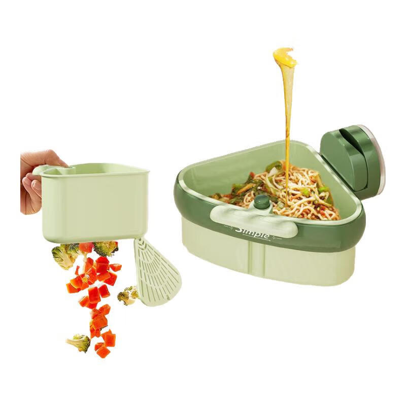 Suction cup sink press drain basket household kitchen separation food residue filter basket fruit cleaning drain basket fruit green
