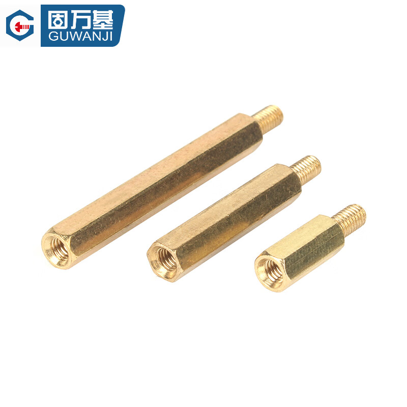 GUWANJI single-pass hexagonal fixed column hexagonal copper column chassis screw single-pass nut column motherboard support column M4x16+6 20 pcs/pack