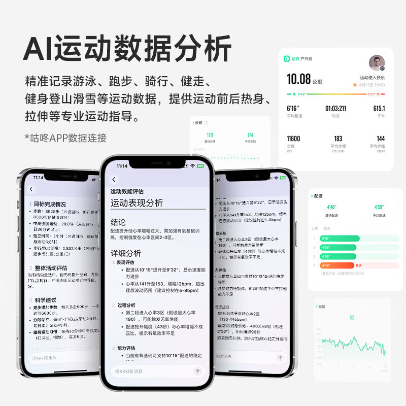 KPEP professional swimming GPS six-star dual-frequency positioning outdoor running swimming cycling mountain climbing sports track heart rate pace blood oxygen monitoring sports smart watch