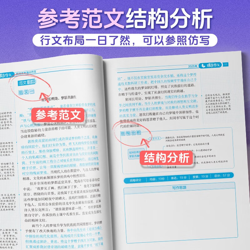 Diebian Academy challenges the college entrance examination full score essay, 6-year college entrance examination real test essay, 100 high-scoring sample essays analyzed by famous teachers, high school first, second and third grade Chinese composition paper, 2026 college entrance examination student review materials Chinese composition, universal nationwide