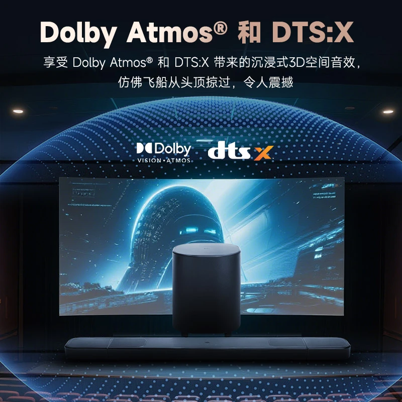 JBL Echo Wall BAR 1000MK2 Audio Echo Wall TV Audio 7.1.4 Dolby Atmos Home Theater Soundbar Bluetooth Subwoofer Home Smart Speaker