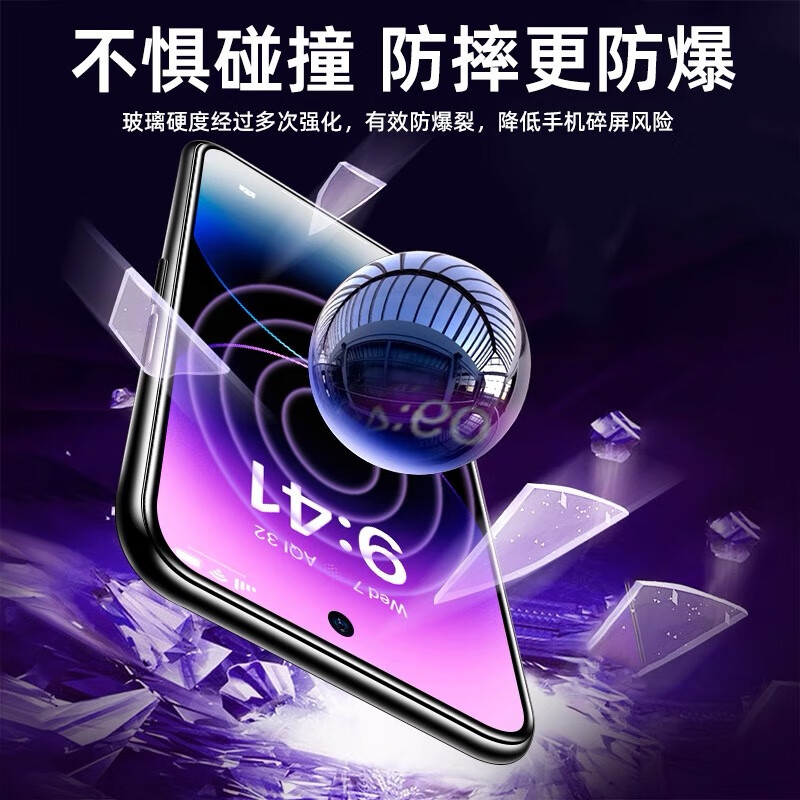 Yan Ming 2-piece set | AR anti-blue light eye mask, suitable for Honor anti-blue light tempered film, Honor mobile phone film to resist screen light wave radiation, anti-blue light cell phone protective film, Honor 400 AR anti-reflection high-image quality | Upgraded eye protection anti-blue light film, 2 pieces