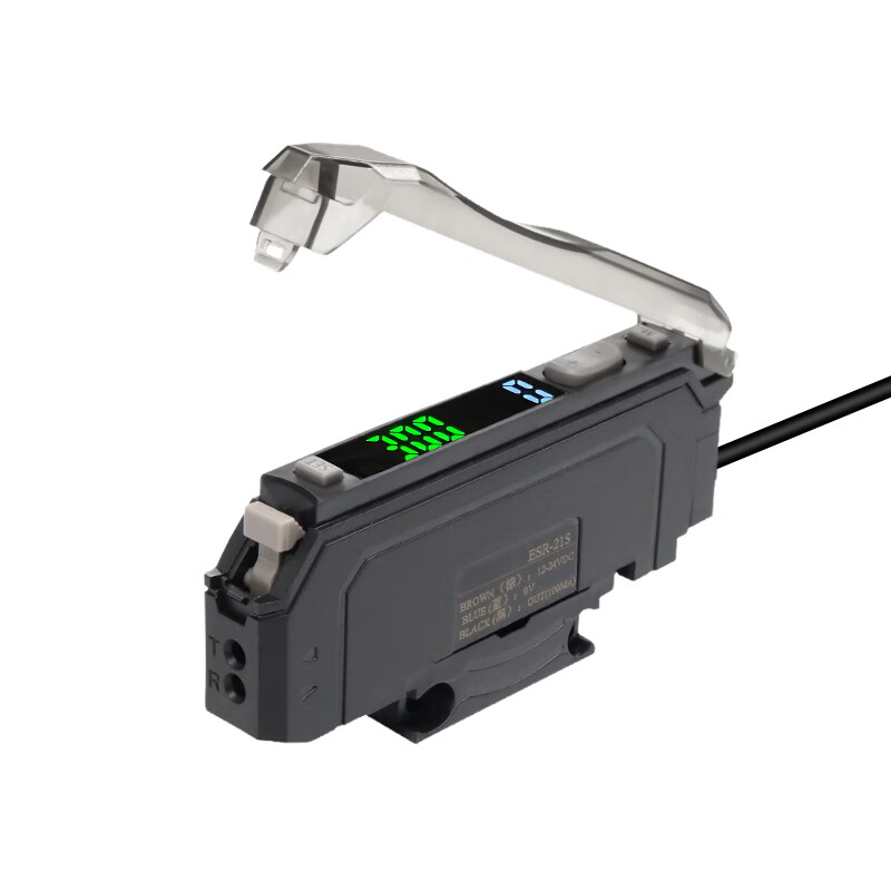 Yue Changsheng Shilotite digital display fiber amplifier precise positioning sorting sensor ESR-22N/21 probe ESR-21S+M4 diffuse reflection fiber 2 meters